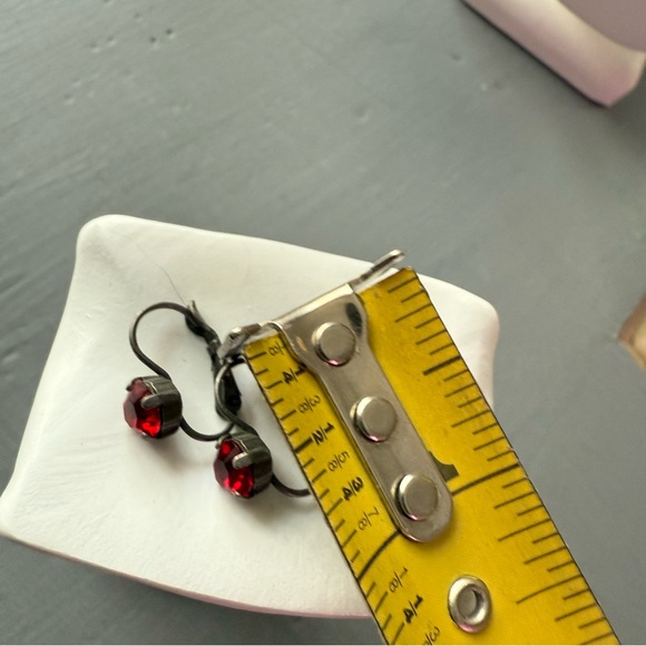 Sabika Crystal Dangle Earrings - Picture 5 of 6